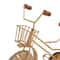 19" Vintage Gold Metal & Wood Bicycle Sculpture